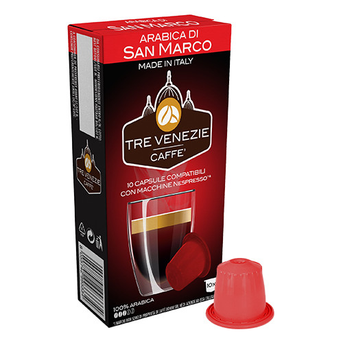 10 capsules | Tre Venezie | Arabica di S. Marco | Nespresso compatible