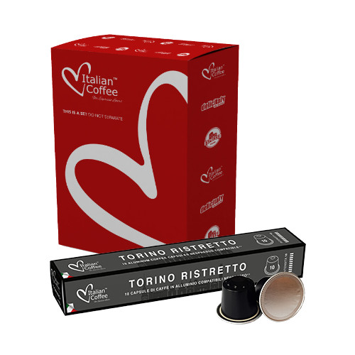 100 Alu-Kapseln Torino Ristretto | Nespresso® kompatibel- Master Box