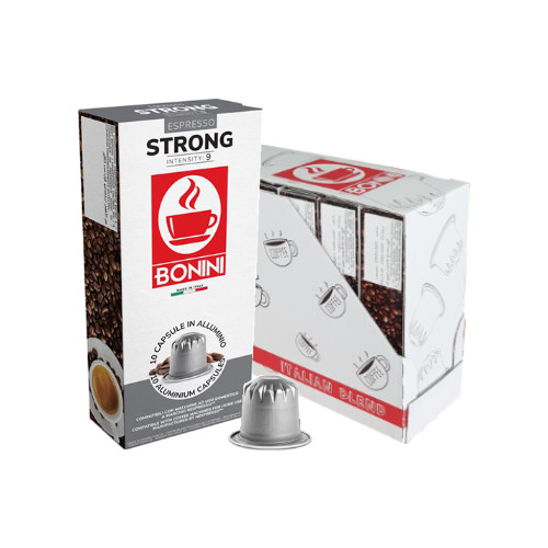 100 Alu-Kapseln Strong  Tiziano Bonini | Nespresso® kompatibel - Master Box