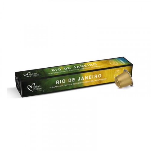 10 aluminum capsules RIO DE JANEIRO | Italian Coffee | Nespresso® compatible